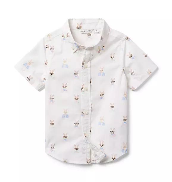 Bunny Poplin Shirt | Janie and Jack