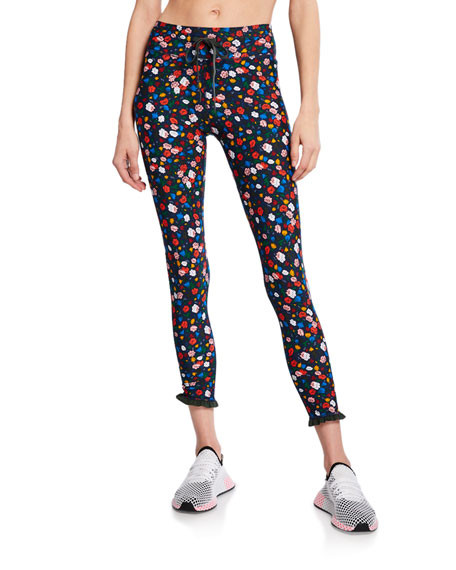 The Upside Royal Garden Printed Midi Pants | Neiman Marcus