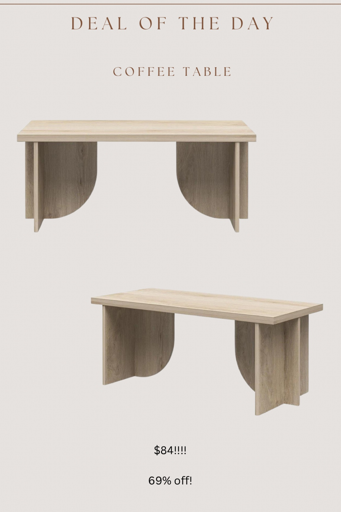 Wow! Amazing sale for this gorgeous & unique coffee table!! High sellout risk

#LTKHome #LTKSaleAlert #LTKFindsUnder100