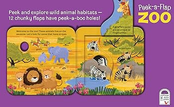 Zoo: Peek-a-Flap Board Book | Amazon (US)