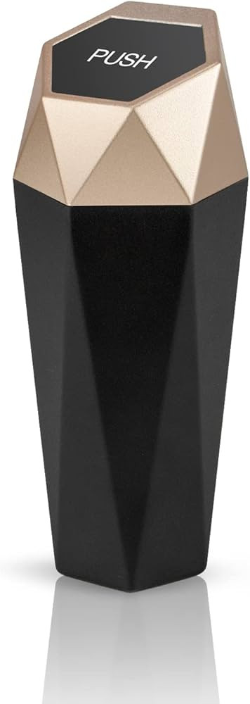 SZEOF Car Trash Can with Lid,Portable Vehicle Auto Car Garbage Can,Diamond Design Mini Garbage Bi... | Amazon (US)