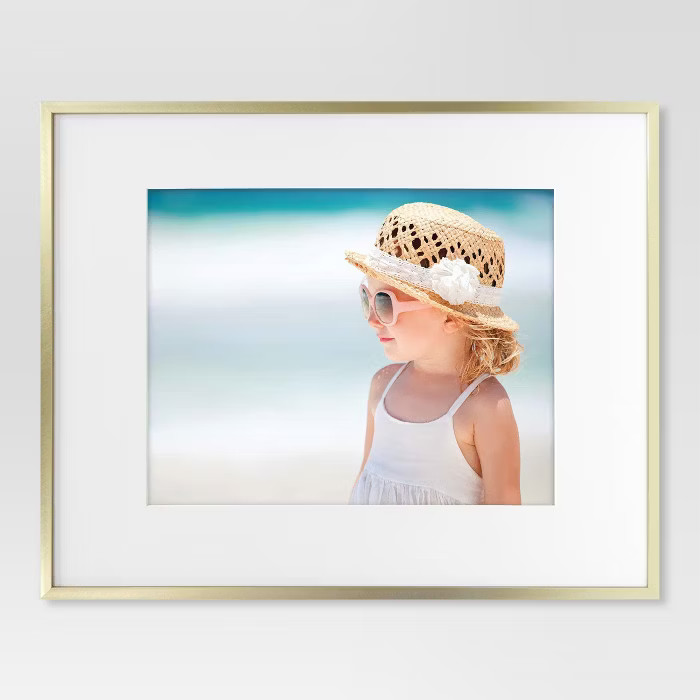 Thin Metal Matted Gallery Frame Gold - Project 62™ | Target