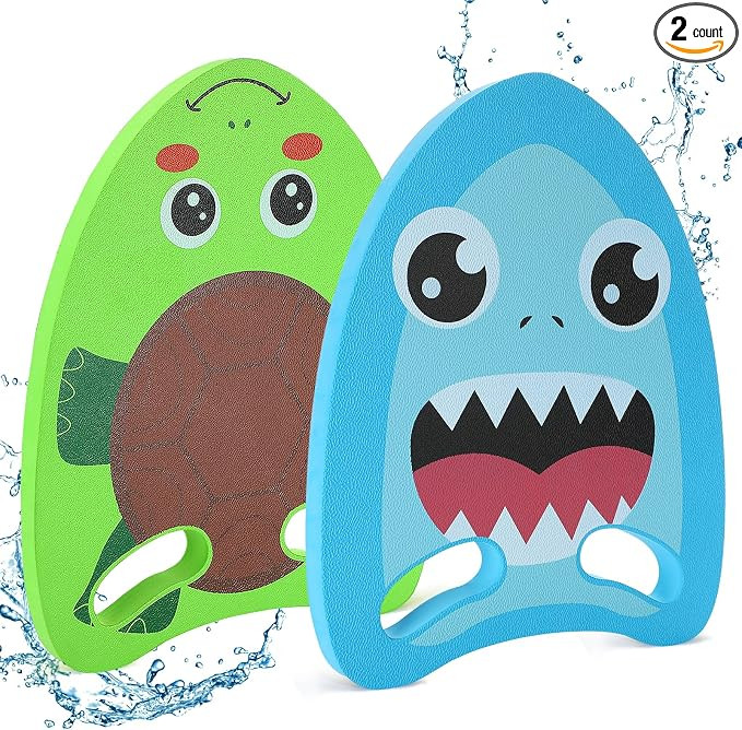Aulock 2 Pack Cute Swimming Aid Kickboard for Kids with Handrail Holes | Swim Training Auxiliary ... | Amazon (US)