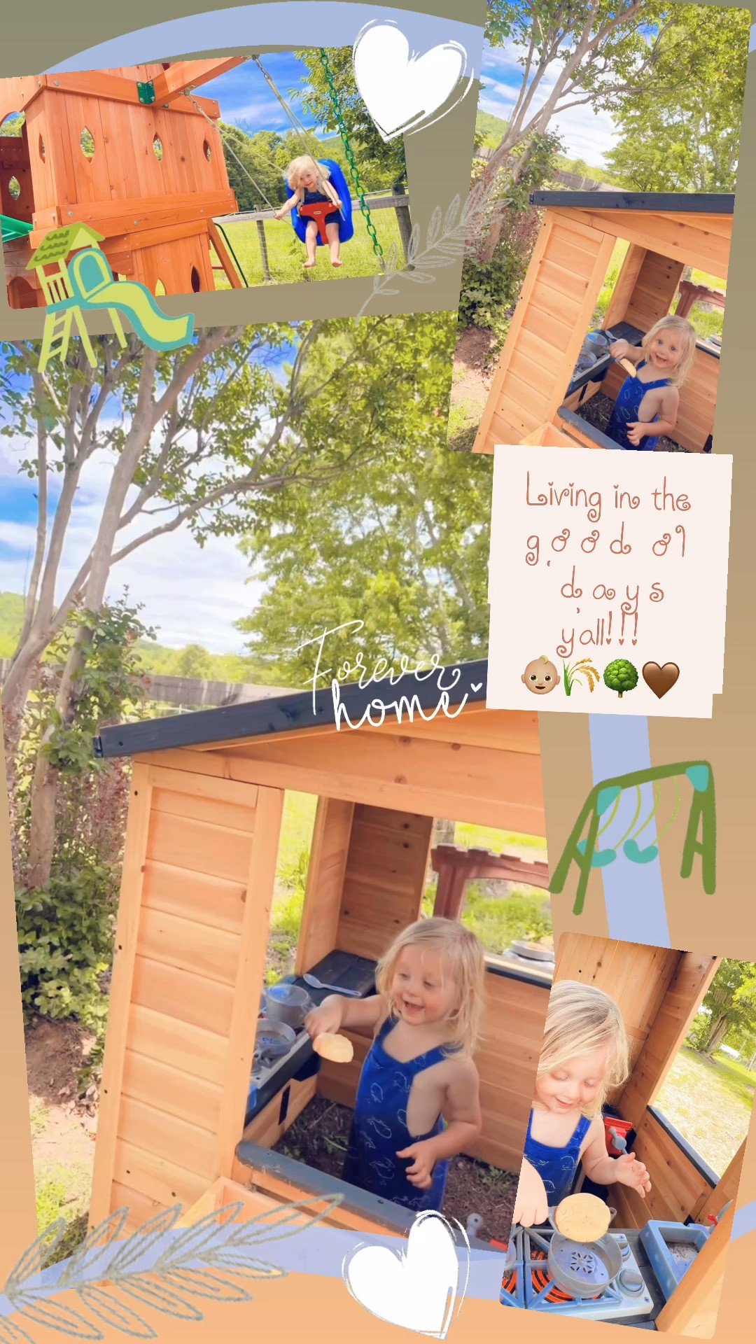 Living in the   g o o d  o l ‘ d a y s  y’all!!! 👶🏼🌾🌳🤎