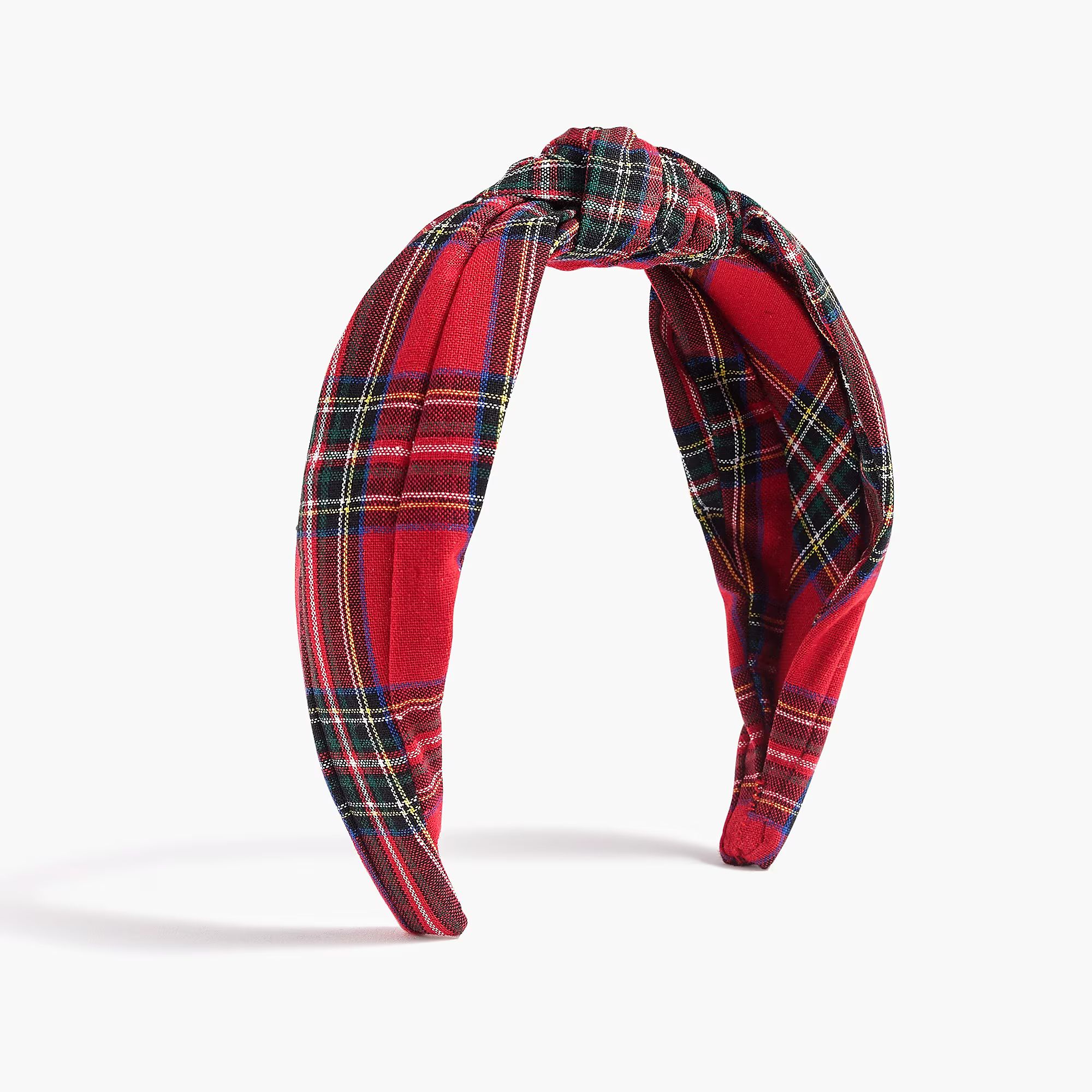 Tartan knotted headband | J.Crew Factory