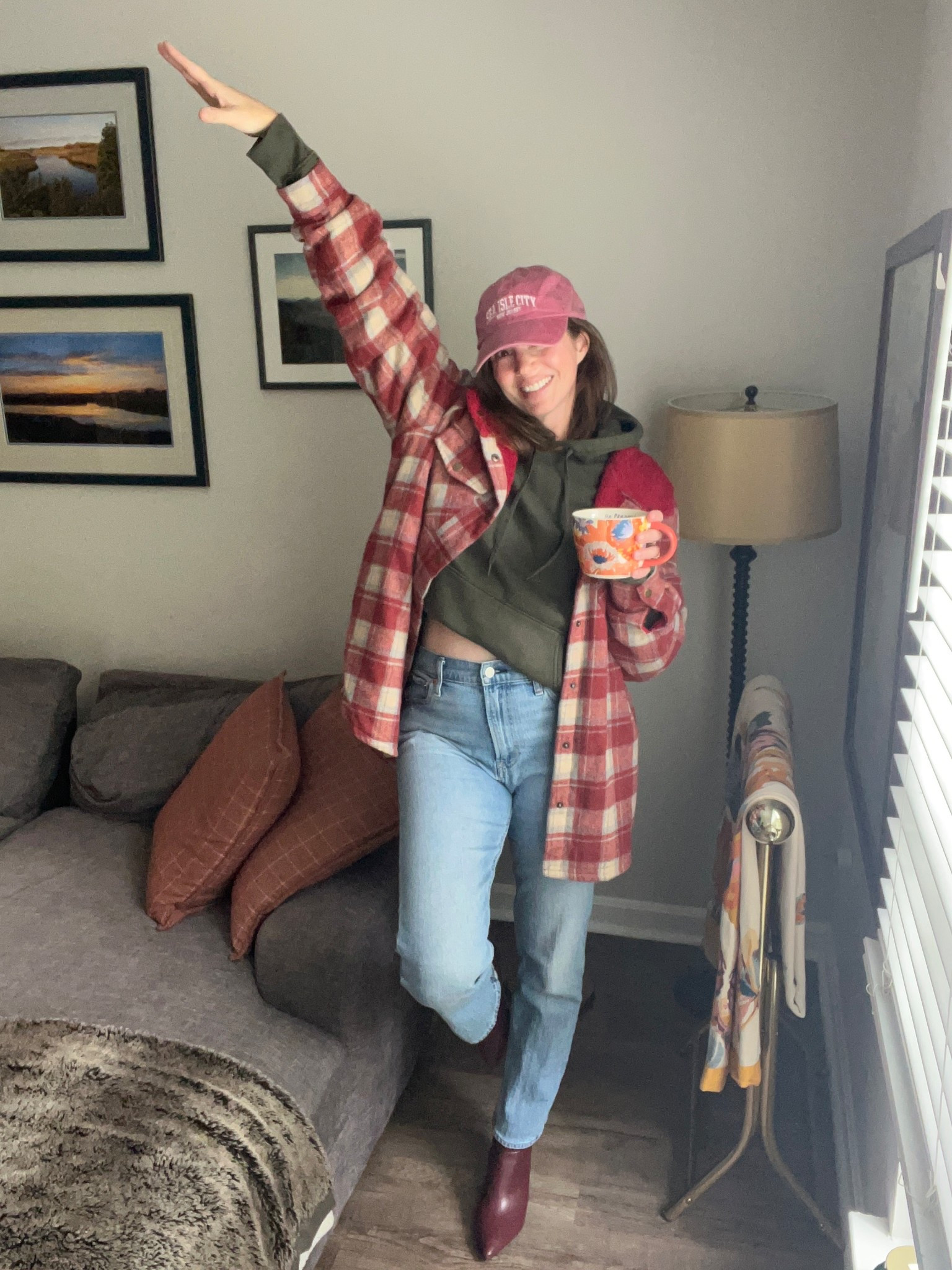 Flannel jacket outfit. Amazon fall 2025. Casual fall outfit. 