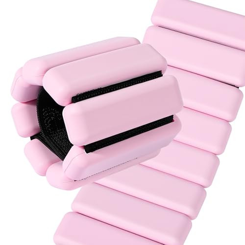 Spectent Ankle & Wrist Weights for Women – Adjustable Silicone Wrist & Ankle Weights, Wearable Arm/Leg Set for Pilates, Yoga, Walking & Strength Training (1lbs Pair Pink) | Amazon (US)