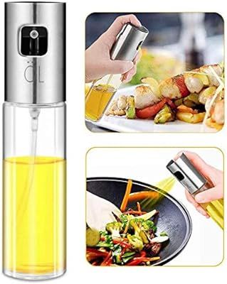 Olive Oil Sprayer Dispenser for Cooking, Food-Grade Glass Oil Spray Transparent Vinegar Bottle Oi... | Amazon (US)