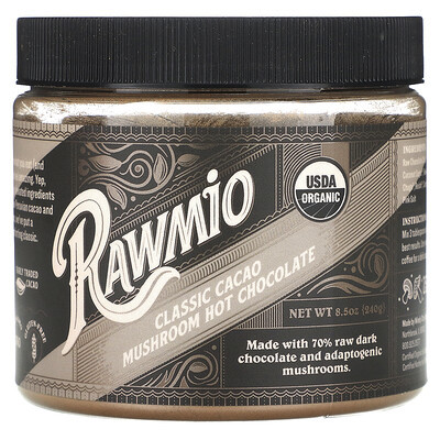 Rawmio, Classic Cacao Mushroom Hot Chocolate, 8.5 oz (240 g) | iHerb