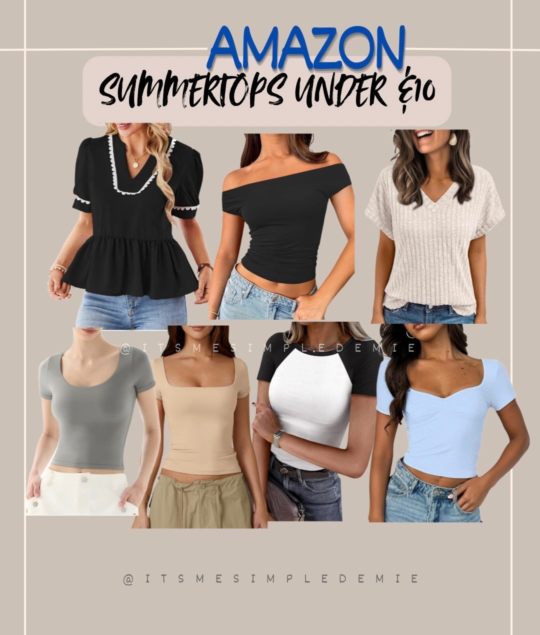 Summer/Basic Tops that you might need!!! They are all under $10 🤭‼️‼️‼️

I have some of these tops. And I love em! 🥰

#LTKSaleAlert #LTKStyleTip #LTKPetite