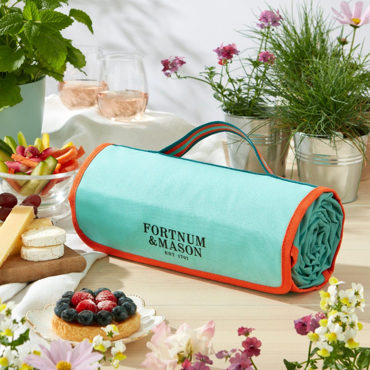 Fortnum's Picnic Mat, Eau de Nil | Fortnum & Mason