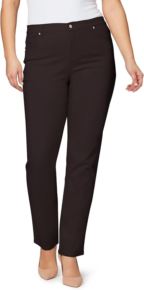 Gloria Vanderbilt Womens Amanda Classic High Rise Tapered Jean Plus Size | Amazon (US)