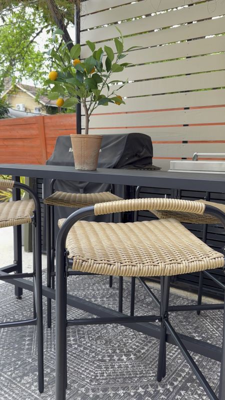  Refresh your outdoor seating! 👉🏼 Shop the chairs, lemon tree and slim bar height table 👇🏼 

#LTKfamily #LTKstyletip #LTKhome