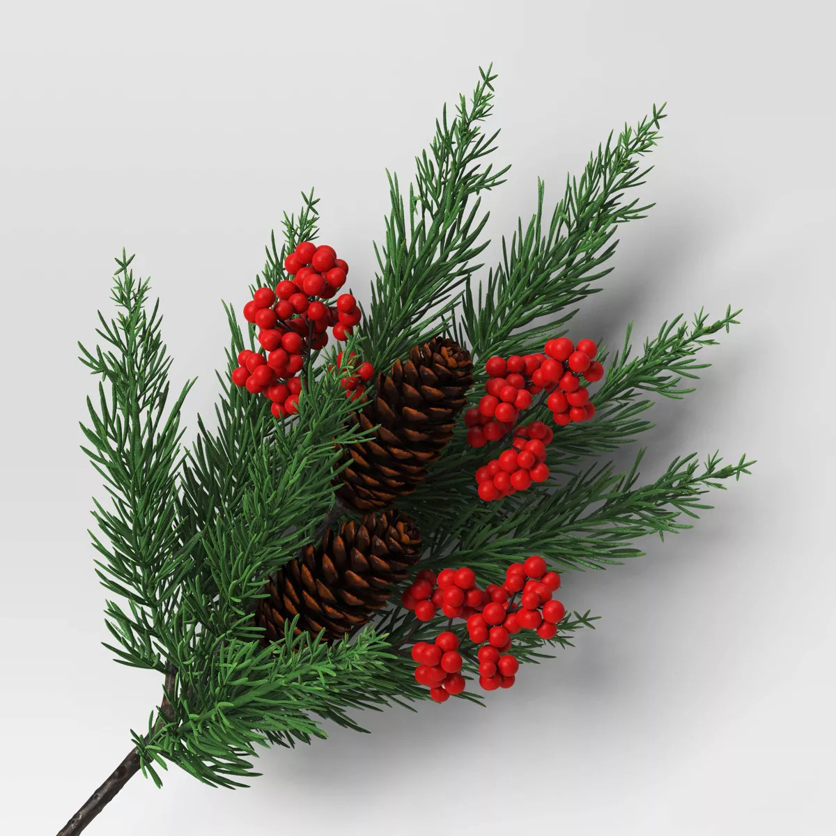 Christmas Pine and Red Berry Artificial Stem - Threshold™ | Target