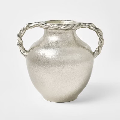 Handled Vase Silver - Threshold™ designed with Studio McGee | Target