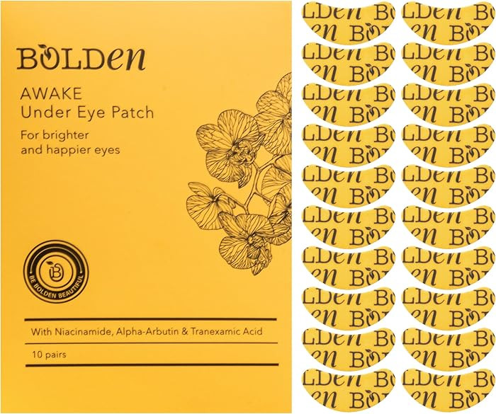 BOLDEN Awake Under Eye Patch | Eye Mask For Dark Circles, Puffiness & Discoloration | Brightening... | Amazon (US)