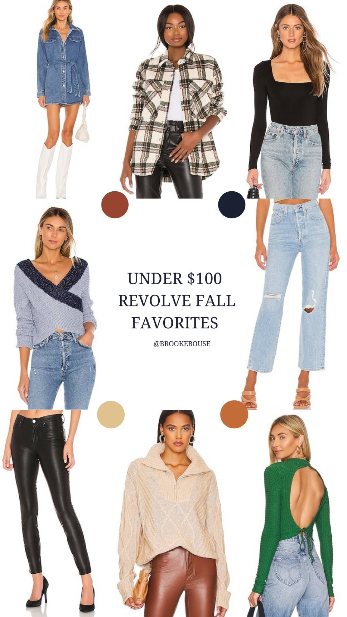 so many good $100 fall looks at revolve! fall outfits / fall jeans / sweaters / fall inspiration 

#LTKstyletip #LTKSeasonal #LTKunder100