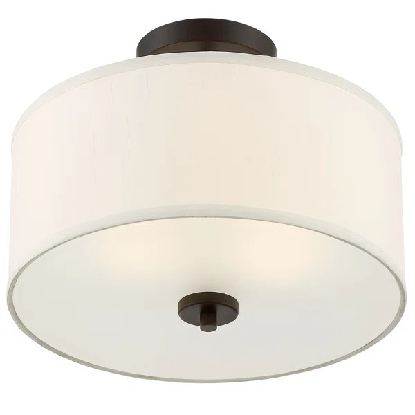 Ralston 2 - Light 13" Semi Flush Mount | Wayfair North America