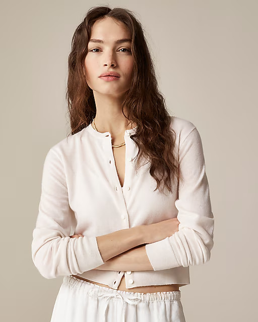 Featherweight cashmere cardigan | J. Crew US
