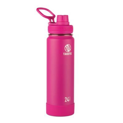 Takeya Actives 24 oz. Insulated Stainless Steel Water Bottle in Fuchsia | Bed Bath & Beyond