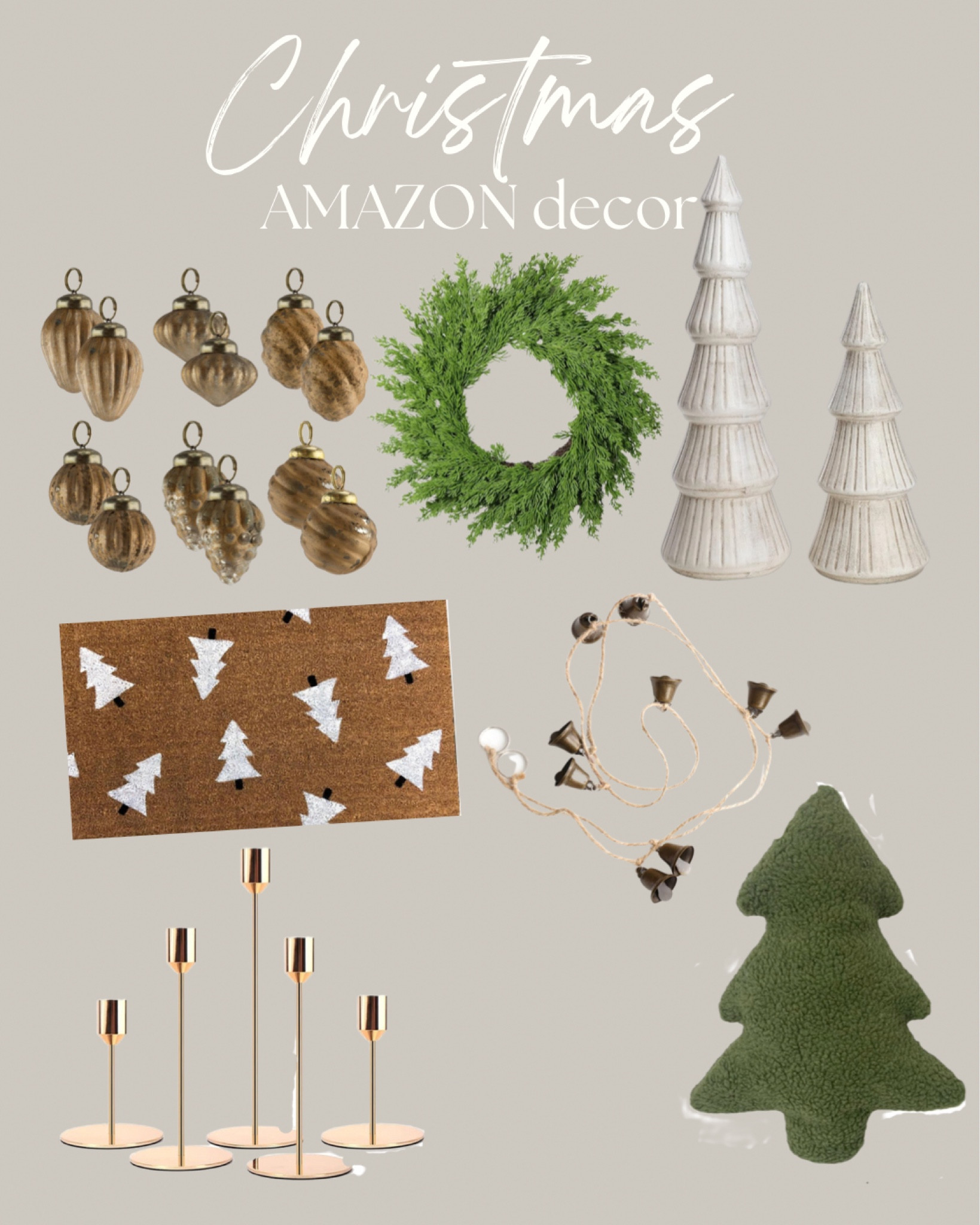Amazon home decor finds🎄🙌🏻
#amazonchristmasdecor #amazondecorfinds

#LTKHoliday #LTKhome #LTKSeasonal