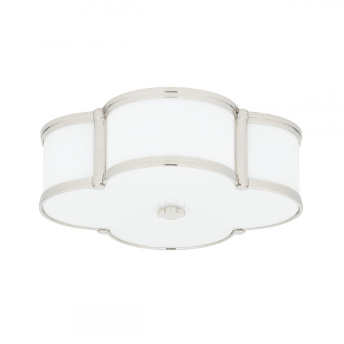 Hudson Valley Chandler 3-Light Flush Mount Polished Nickel | Gracious Style