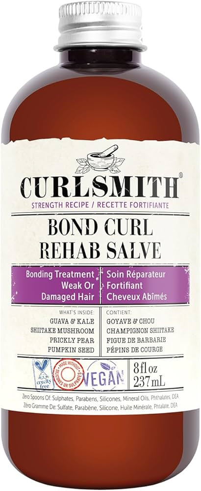 CURLSMITH - Bond Curl Rehab Salve, Bond Building Strength Treatment for Weak, Damaged Hair (8 fl ... | Amazon (US)