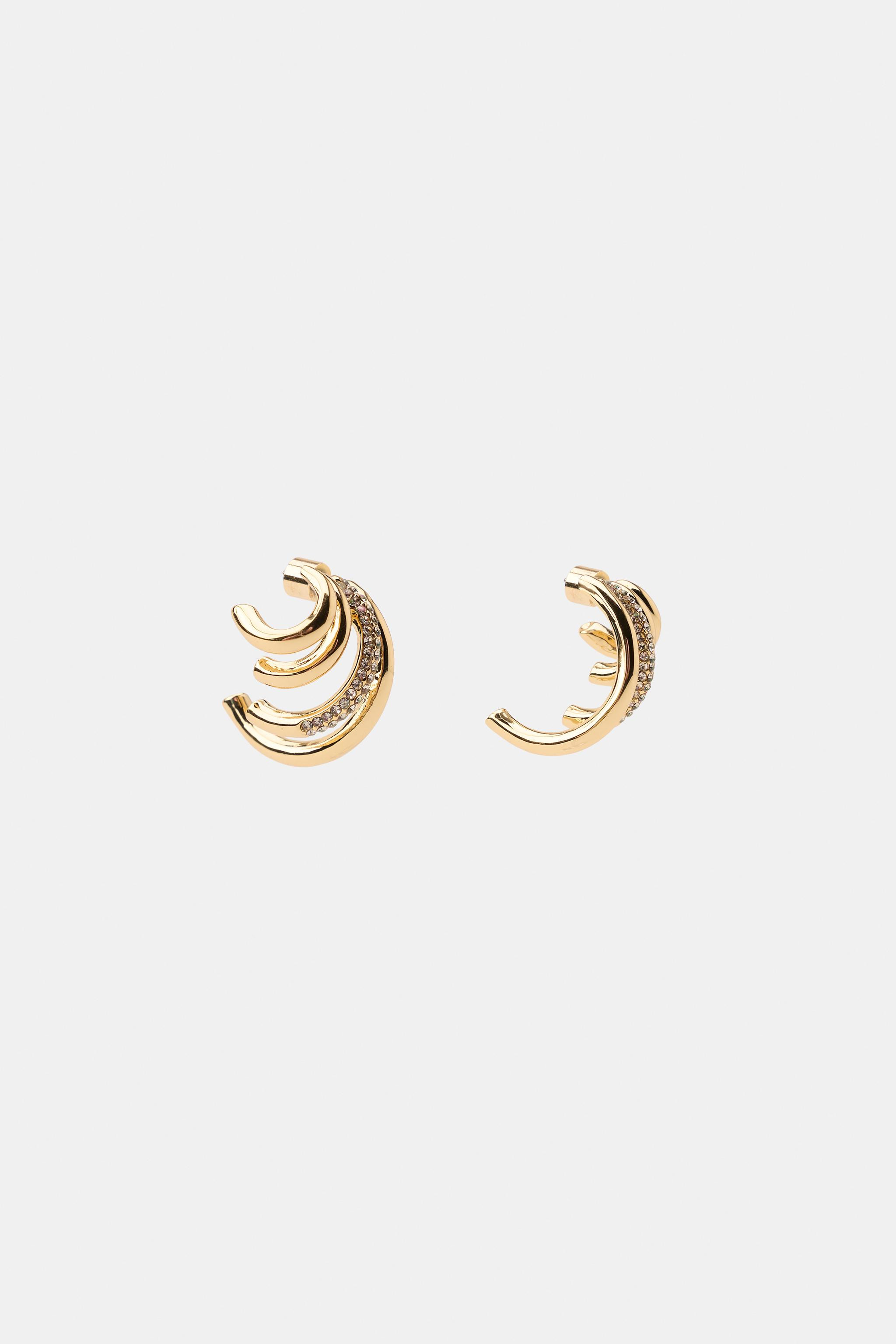 SPARKLY EAR CUFF EARRINGS | Zara US