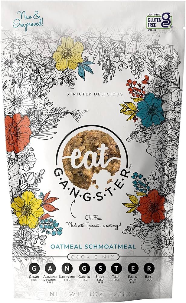 eat G.A.N.G.S.T.E.R. Gluten-Free, Grain-Free, Allergy-Friendly Oatmeal Schmoatmeal Cookie Mix. Ea... | Amazon (US)