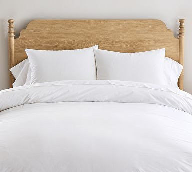 Classic 400 Thread Count Organic Percale Duvet Cover | Pottery Barn (US)