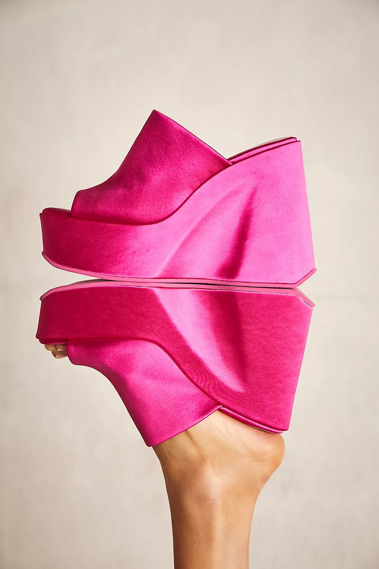 Sydney Satin Wedge Heels | Free People (Global - UK&FR Excluded)