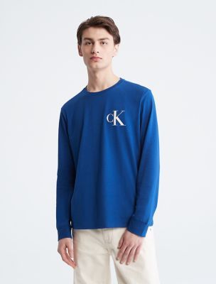 Bold Monogram Logo Crewneck Long Sleeve Tee | Calvin Klein | Calvin Klein (US)