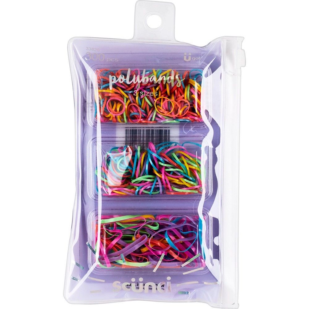 scunci Assorted Size and Color Polybands - 300ct | Target