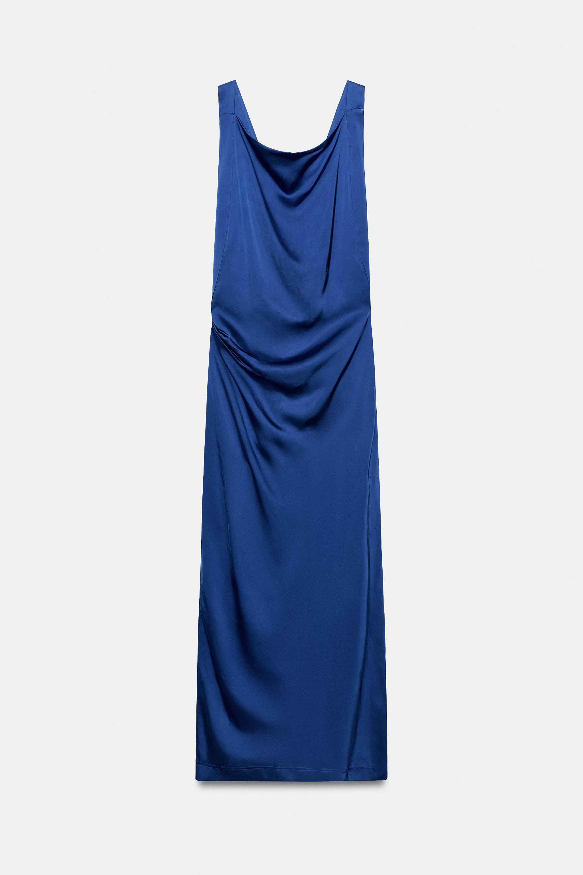 ZW COLLECTION DRAPED SATIN DRESS | Zara UK