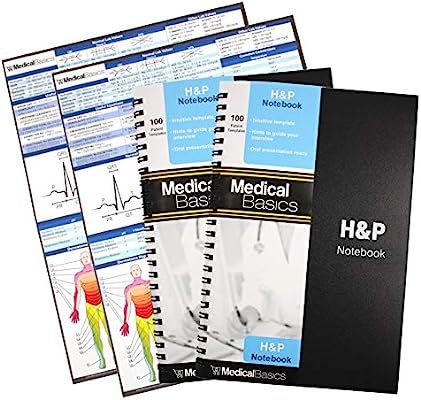 H&P Notebook (2 Pack) - Medical History and Physical Notebook, 100 Medical templates with Perfora... | Amazon (US)