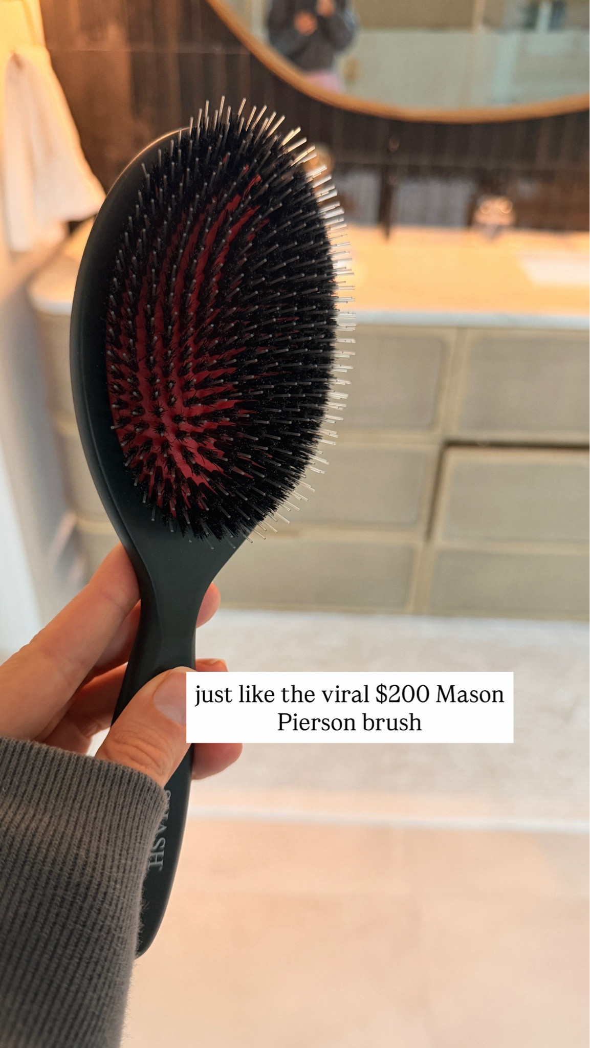 Amazon hand made boar bristle hairbrush 

#LTKgrwm #LTKmomlife #LTKdayinmylife