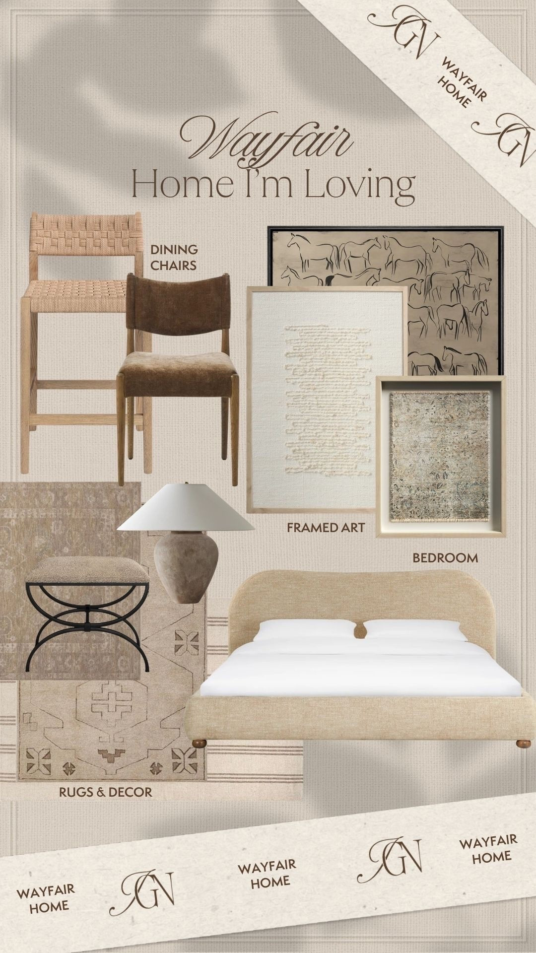 #AD @wayfair finds I’m swooning over 🤎 from furniture to art to decor they have everything you need for a gorgeous home refreshes 

#wayfairpartner #wayfair #modernorganichome #homedecor #diningchair #art #wallart #bed #diningchair #diningstools #western #vibey #home

#LTKHome #LTKSeasonal #LTKSaleAlert