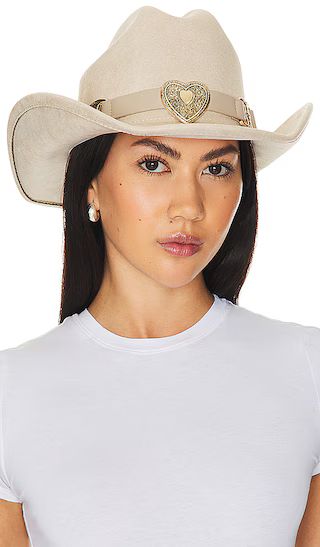 8 Other Reasons Gold Heart Cowboy Hat in Khaki | Revolve Clothing (Global)