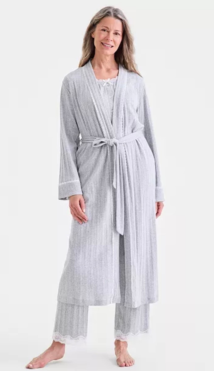 Pajama Set with long robe for womenn

#LTKdayinmylife #LTKHome #LTKselfcare