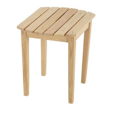 Jiallo Oceanic Collection Natural Solid Wood Side Table | Target