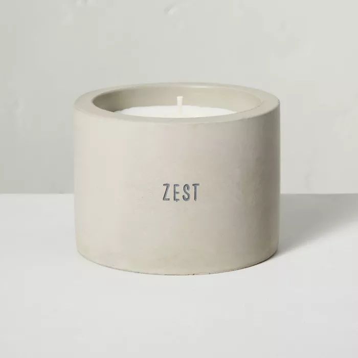 5oz Zest Mini Cement Candle - Hearth & Hand™ with Magnolia | Target