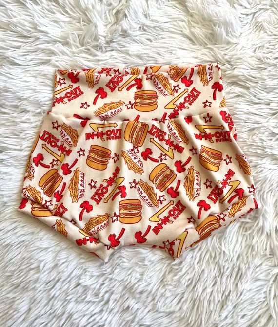 In N Out Shorties Burger Bummies Burger Shorts in N Out | Etsy | Etsy (US)