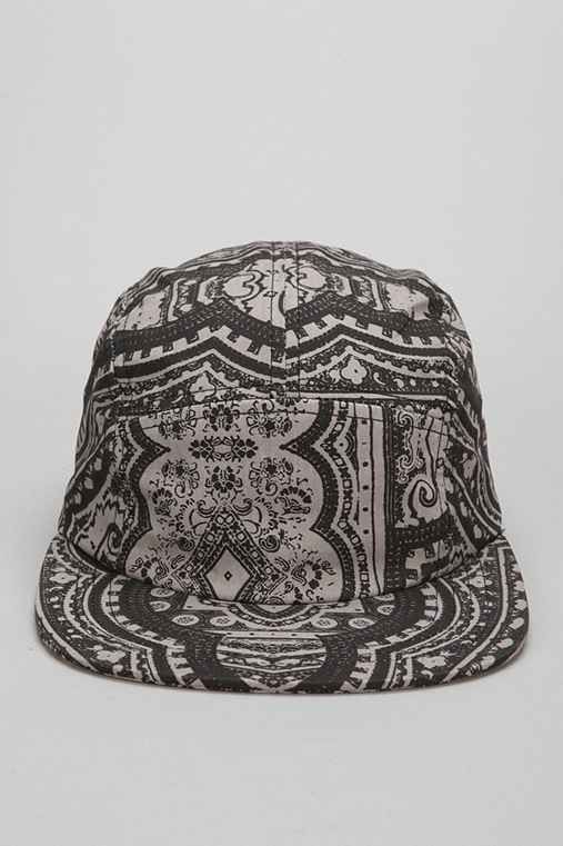 ZANEROBE Black Bandana 5-Panel Hat | Urban Outfitters US