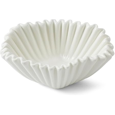 SWADESHI BLESSINGS HandCrafted Marble Ruffle Bowl/Antique Scallop Bowl/Fruit Bowl/Vintage Ring Di... | Amazon (US)