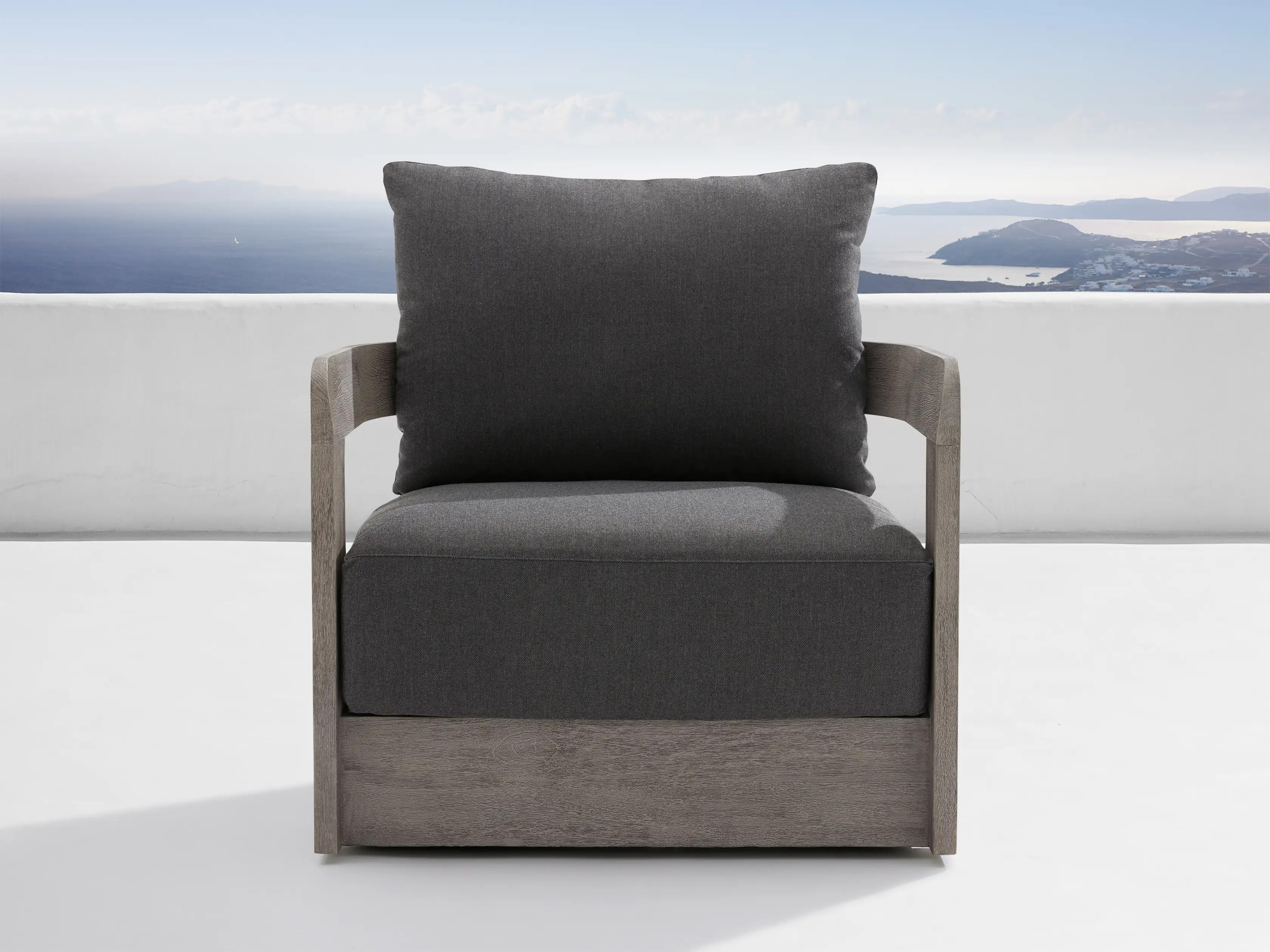 Milos Outdoor Swivel Chair | Arhaus