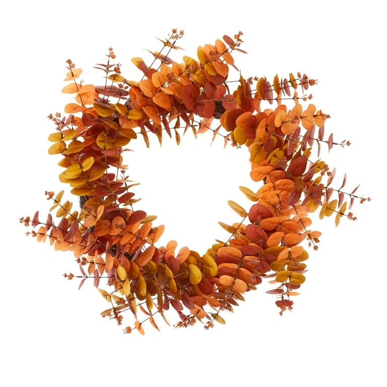 Harvest Eucalyptus Wreath, 24 in, by Way to Celebrate | Walmart (US)