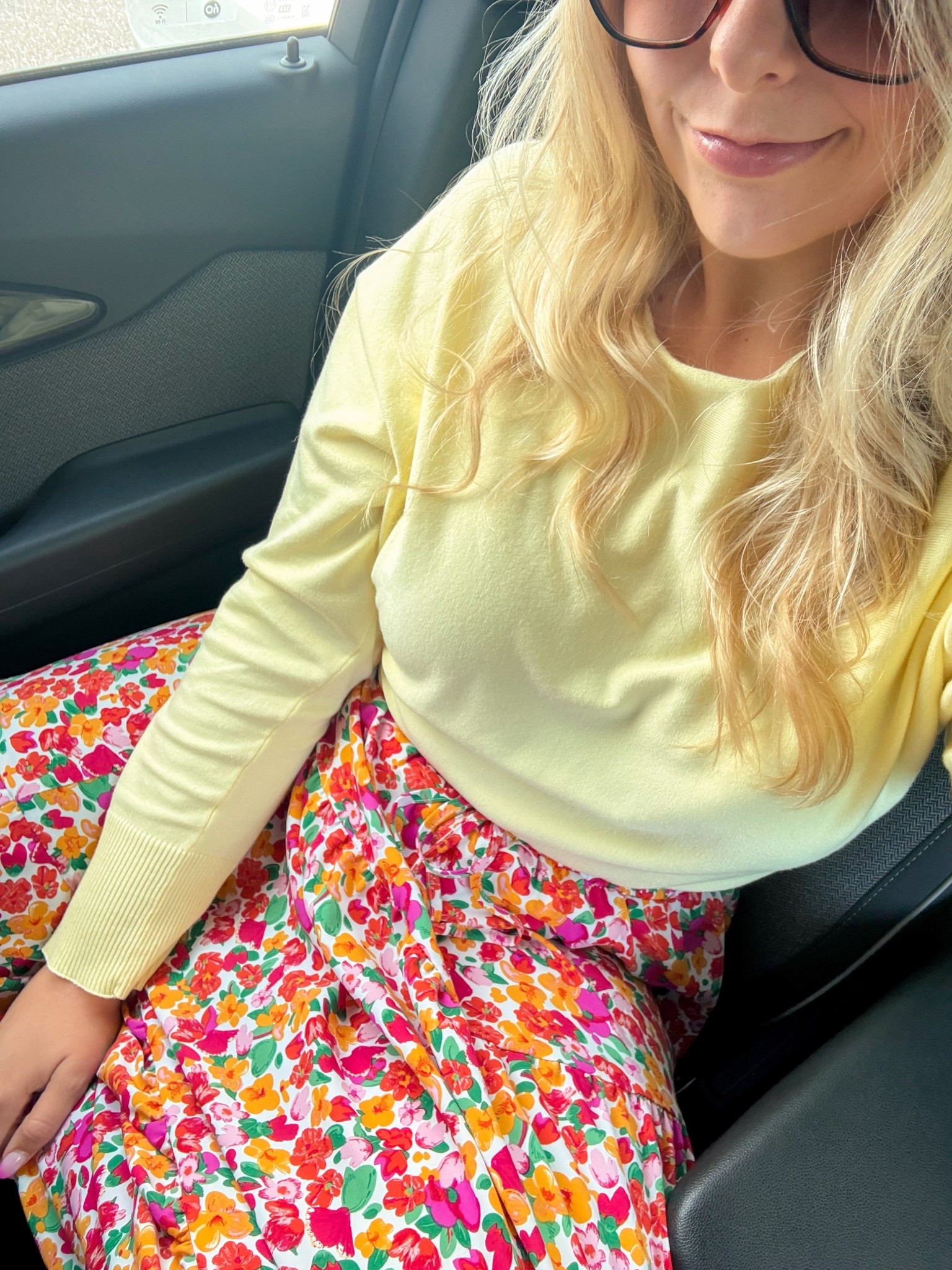 Bright, comfy, and work-approved 💛🌸
Size L in top (linked similar!) + the cutest floral skirt combo

#ltk #ltkstyle #springoutfit #workwearideas #colorpop #everydayoutfit #ltkunder50