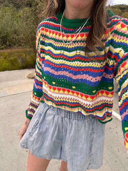 This sweater is so colorful and fun! 

#LTKfindsunder100 #LTKsalealert #LTKstyletip