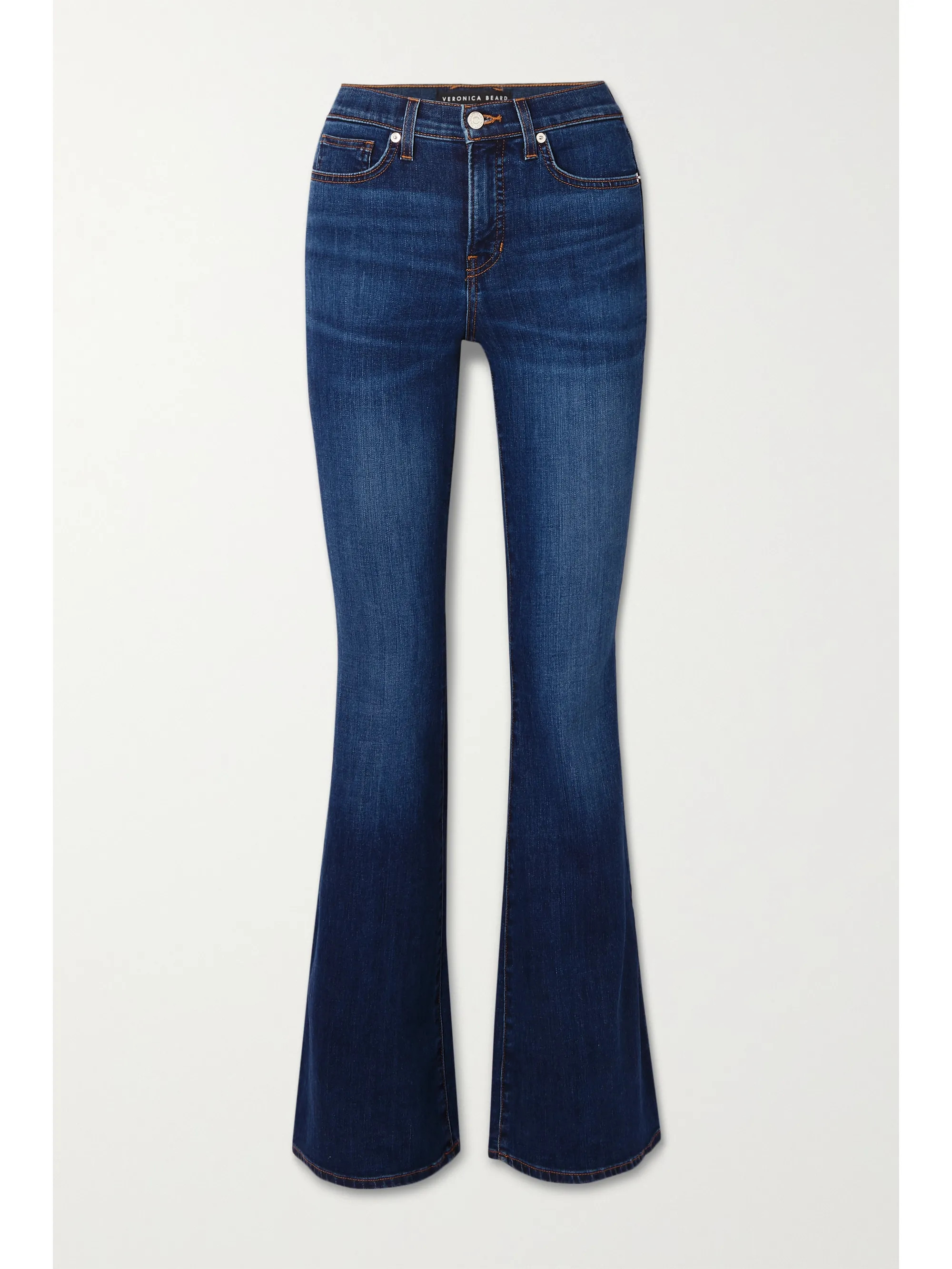 Blue Beverly high-rise flared jeans | Veronica Beard | NET-A-PORTER | NET-A-PORTER (US)