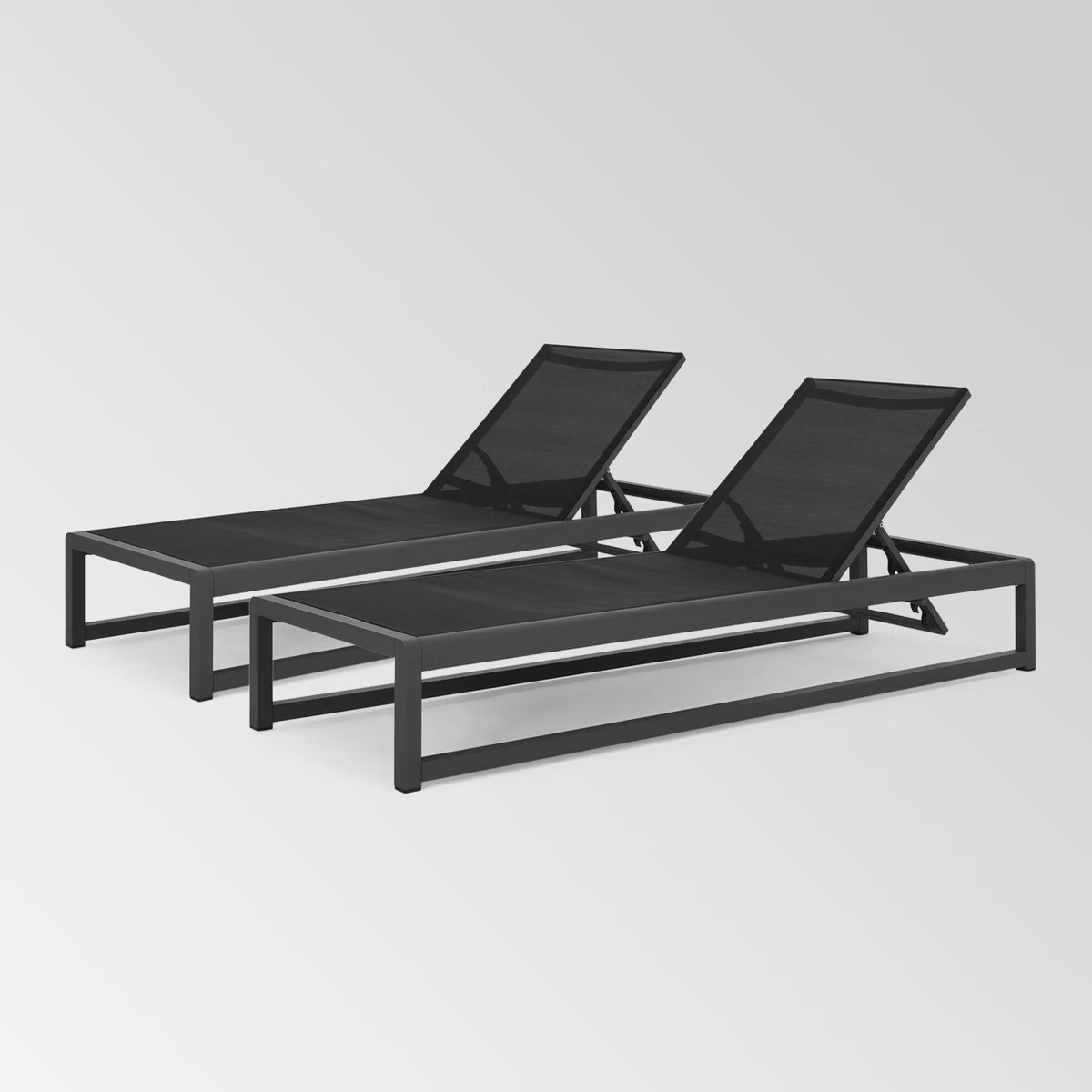 Metten 2PK Aluminum Mesh Chaise Lounge - Christopher Knight Home | Target